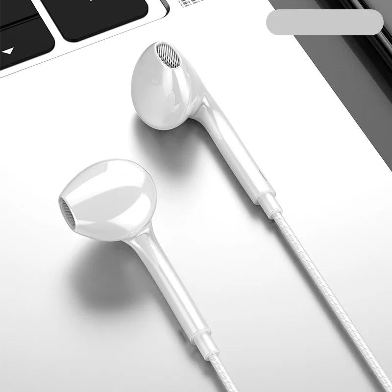 OLAF 3.5mm Wired Earphones - In-Ear Stereo Headphones with Microphone, Bass & In-Line Control