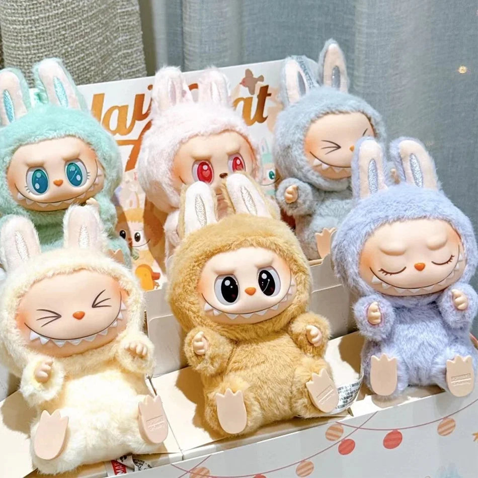 High-Quality Cute Labubu The Monsters Box Toy – Cardiac Macarone Kawaii Figure Model Bag, 1:1 Replica Gift