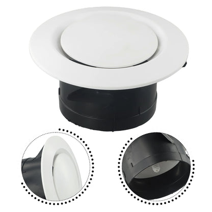 75-200mm ABS Ceiling Air Vent Grille – Adjustable Hot Air Diffuser Cover for Home Improvement