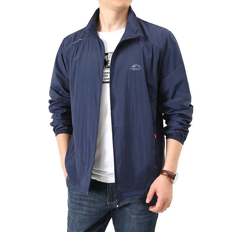 Men’s UV Protection Summer Jacket - Ultra-Light Breathable Sunproof Fishing Coat for Outdoor Activities