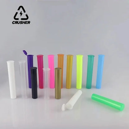 CRUSHER 10PCS King Size Cigarette Paper Tubes – Plastic Pill & Tablet Storage Container