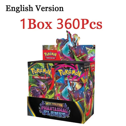 360PCS Pokémon Trading Card Game Booster Set – Prismatic Evolutions Scarlet & Violet English Battle Cards Collection Gift Pack