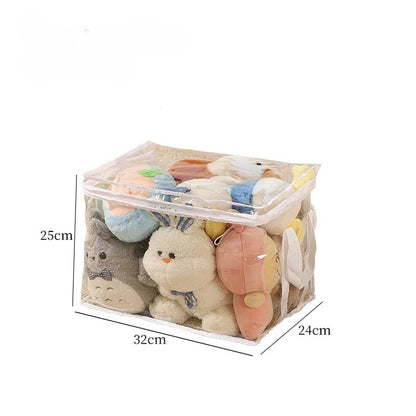 Plush Toy Storage Bag – Large Capacity Organizer for Kids’ Stuffed Animals, Waterproof Student Book & Study Storage Container