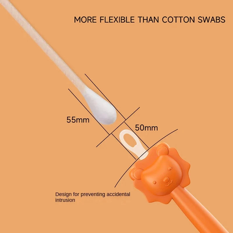 Baby Ear and Nose Cleaning Kit – Double-Headed Soft Silicone Wax Picks and Cleaning Tweezers