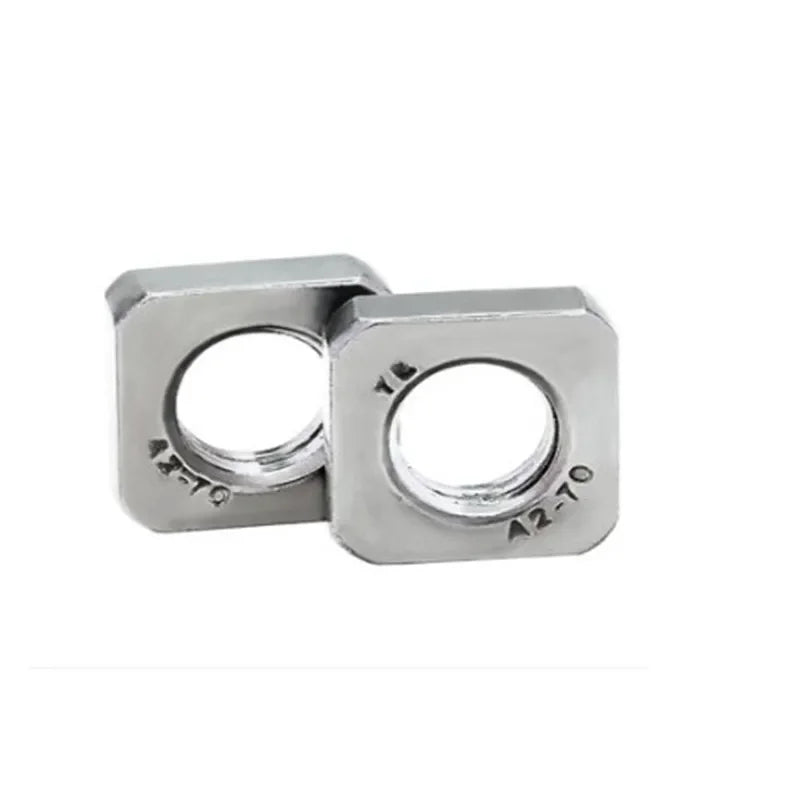 20-100pcs DIN562 Metric Thin Square Nuts — M3, M4, M5, M6, M8, M10 Stainless Steel Hardware