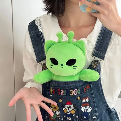 Cute Alien Cat Plush Toy - Super Soft Kawaii Stuffed Animal Pillow for Kids, Home Decor & Gift Giving