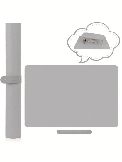 Portable Nail Art Armrest Mat - 1/2PCS Foldable Soft Microfiber Leather Table Pad for Nail Salons