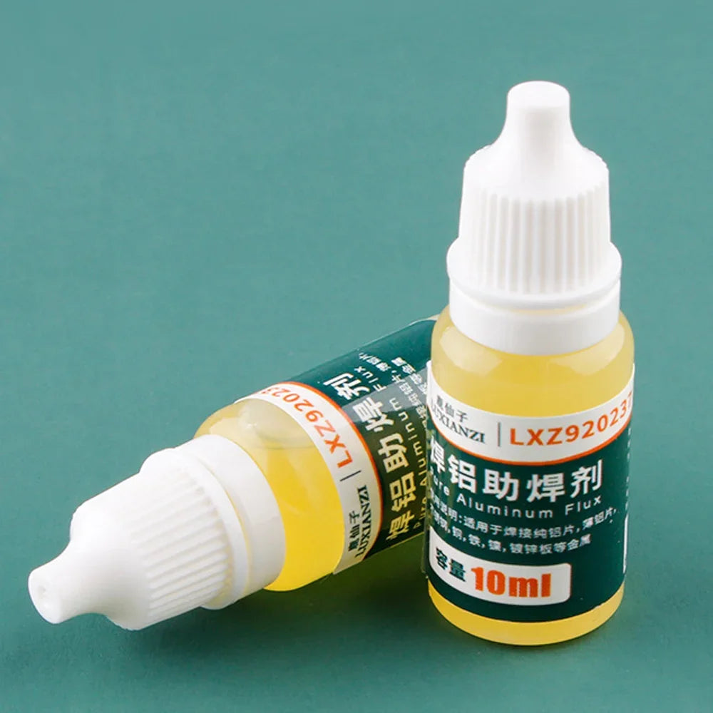 10ml Soldering Flux Liquid — Aluminum & Copper Electronics Flux for 18650 Battery Soldering, No-Clean