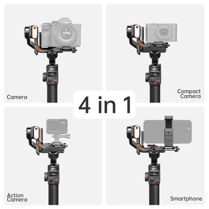 Hohem MT2 Kit 3-Axis Gimbal Stabilizer – Mirrorless Camera Gimbal for Sony/Canon/Nikon/Fujifilm/Panasonic with AI Tracker