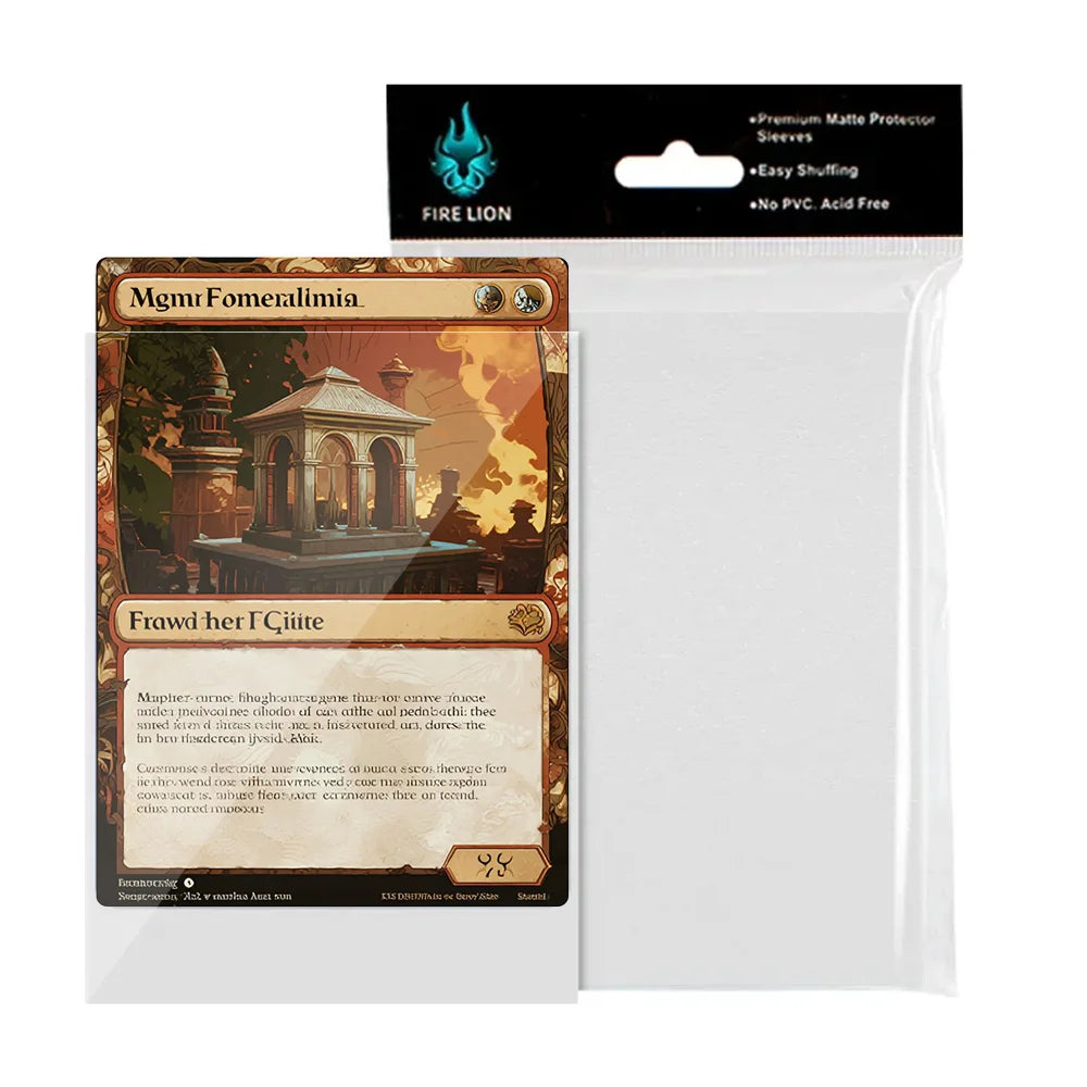 100Pcs 66×91mm Trading Card Sleeves - Soft Penny Sleeves for MTG, Yu-Gi-Oh! & Baseball Cards