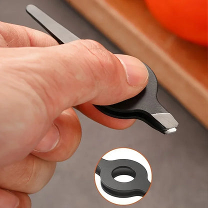 Pig Hair Slant Tweezer with Hollow Handle — Professional Eyebrow & Facial Hair Remover Beauty Tool