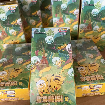 Pokémon TCG Chinese 151 Collectible Cards - Ponyta & Gengar Game Cards Blind Box Toy