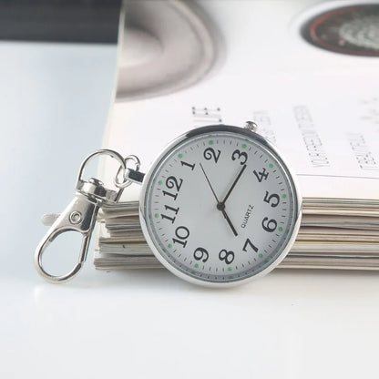 Mini Cute Quartz Pocket Watch - Compact Keyring Watch for Nurses, Doctors, Students, and Everyday Gifts