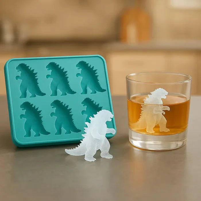 6-Grid Monster Silicone Ice Mold — Large Dragon-Shaped Ice Cube Tray for DIY Ice, Whiskey & Household Use