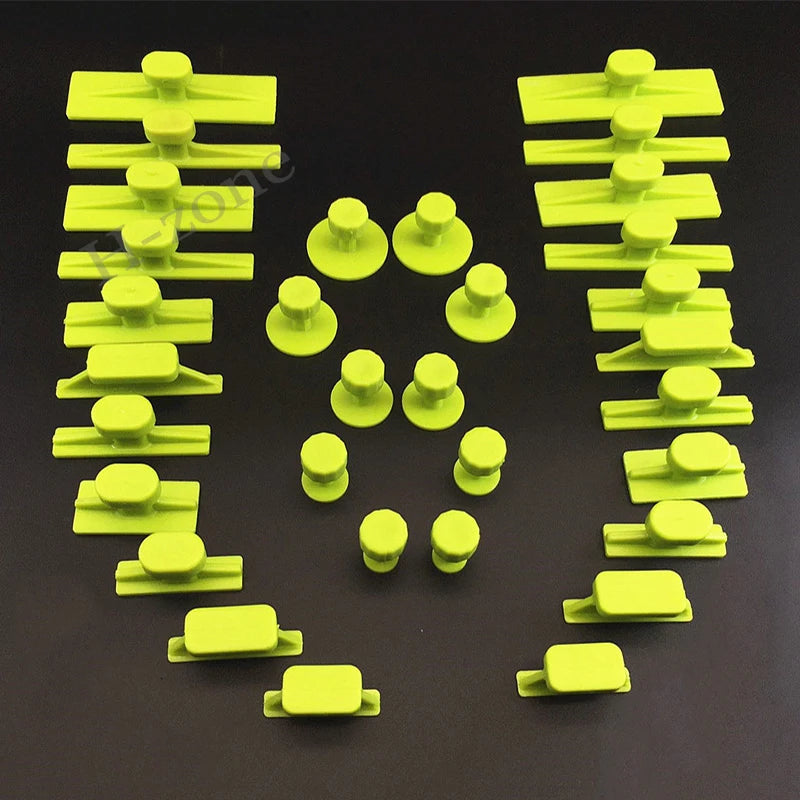 16/32pcs Paintless Car Dent Repair Pulling Tabs – Auto Body Damage Removal Kit Compatible with T-Bar Slide Hammer, Metal Surface Dent Fixing Tools, Car Body Repair Accessories