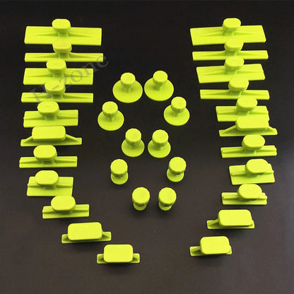 16/32pcs Paintless Car Dent Repair Pulling Tabs – Auto Body Damage Removal Kit Compatible with T-Bar Slide Hammer, Metal Surface Dent Fixing Tools, Car Body Repair Accessories