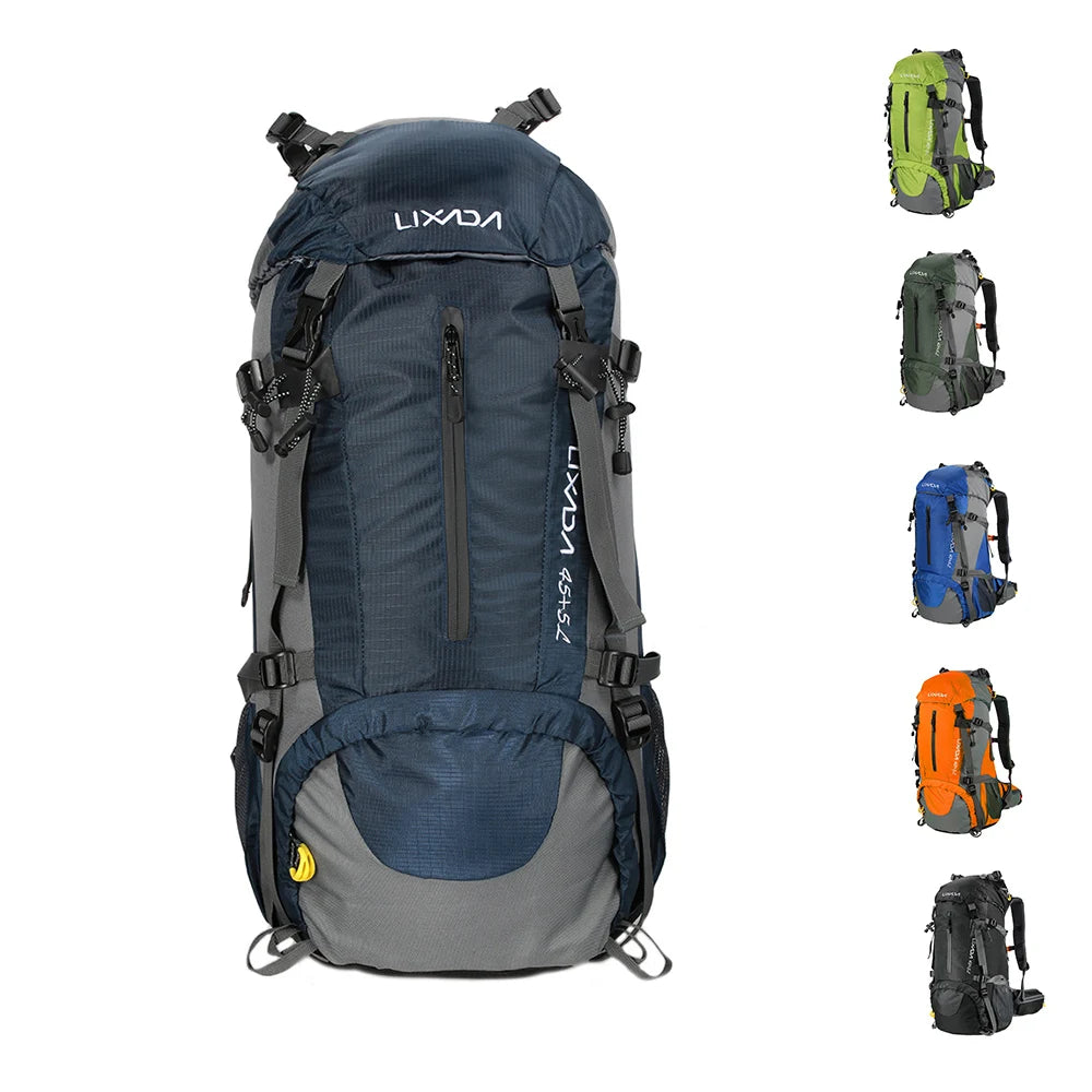 50L Waterproof Hiking Camping Backpack – Outdoor Travel Climbing Trekking Bag with Rain Cover