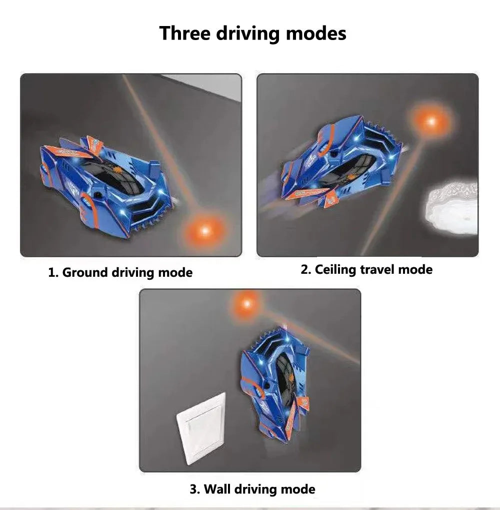 Wall Climbing RC Race Car – Light-Guided Anti-Gravity Drift Stunt Car with Infrared Sensor, Electric Toy Gift for Kids & Boys