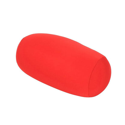 30x16cm Cylindrical Microbead Roll Pillow — Mini Back & Neck Cushion for Travel, Bed, and Home Decor
