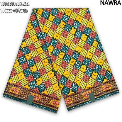 2026 African Real Wax Print Fabric - 100% Cotton Ghana Style Soft Ankara Pagne