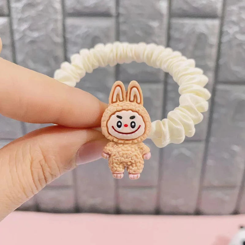 Cute Anime Hair Ropes – Elastic Hair Ties for Women and Girls