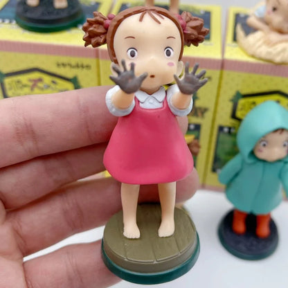 New Arrival Anime PVC Figure – Cute Fireflies Girl & Ponyo Model for Desktop Decoration, Kids Toys & Birthday Gifts