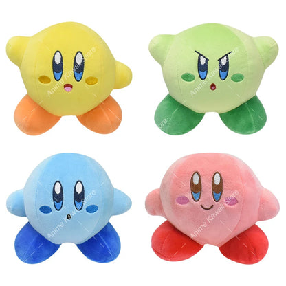 4 Styles Kirby Plush Doll – Pink, Yellow & Green Anime Stuffed Toy for Kids’ Christmas & Birthday Gifts