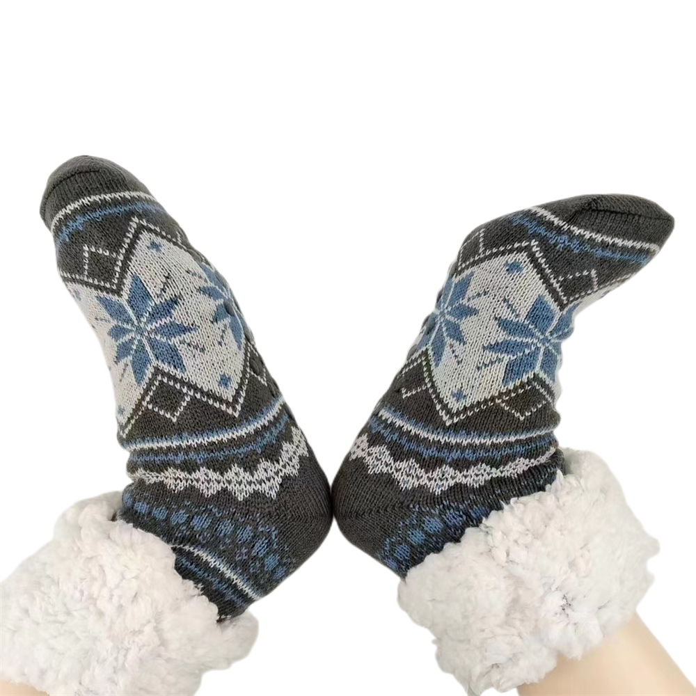 Men's Fluffy Winter Socks – Warm Thermal Non-Slip Fuzzy Socks, Soft Plush Thickened Indoor Socks, Cozy Gifts 2023