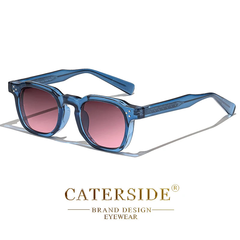 CATERSIDE Small Frame Square Sunglasses - Fashion Unisex Eyewear for Travel, Parties & Business