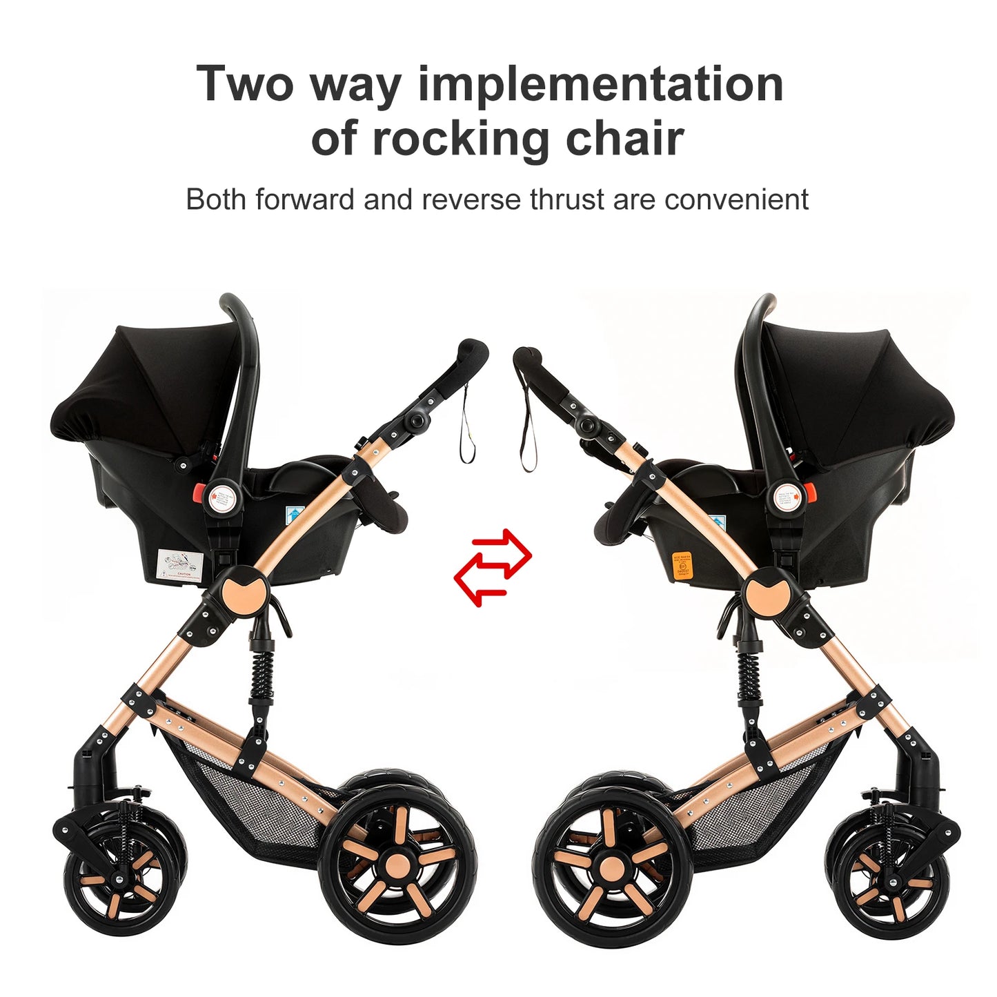 High-Quality 3-in-1 Newborn Baby Stroller — Lightweight Folding Cart with Comfort Seat & ISOFIX Safety