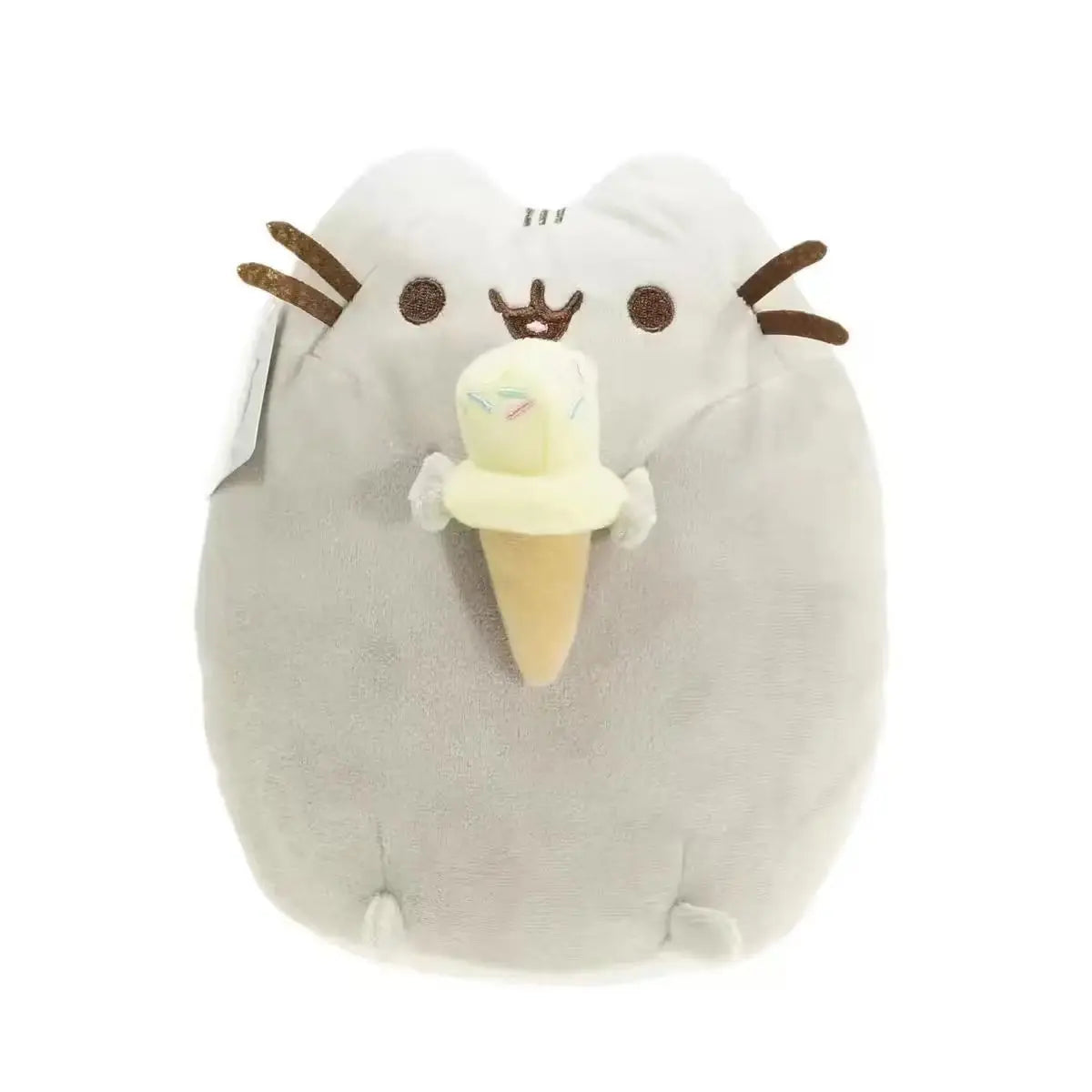 2026 Cute Simulated Cat Plush Doll - Soft Anime-Inspired Stuffed Toy for Tabletop, Bedroom, and Home Decor