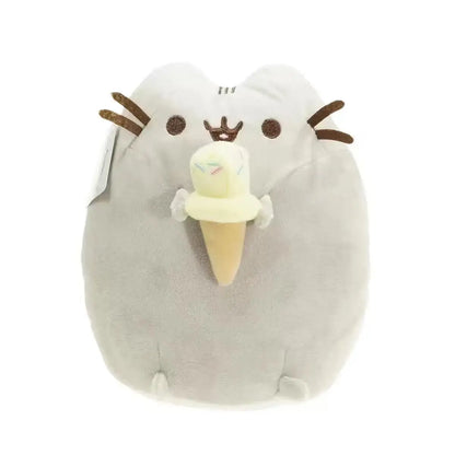 2026 Cute Simulated Cat Plush Doll - Soft Anime-Inspired Stuffed Toy for Tabletop, Bedroom, and Home Decor