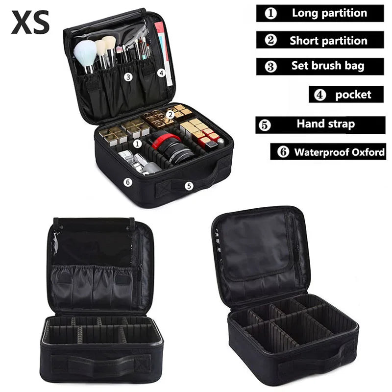 Professional Large Makeup Case – Travel Cosmetic Organizer & Nail Toolbox for Beauty Storage