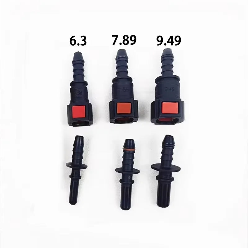Car & Motorcycle Fuel Pressure Gauge Tester – 0-100 PSI Gasoline System Tool with Valve, 63mm/78.9mm/94.9mm