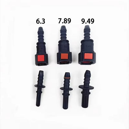 Car & Motorcycle Fuel Pressure Gauge Tester – 0-100 PSI Gasoline System Tool with Valve, 63mm/78.9mm/94.9mm