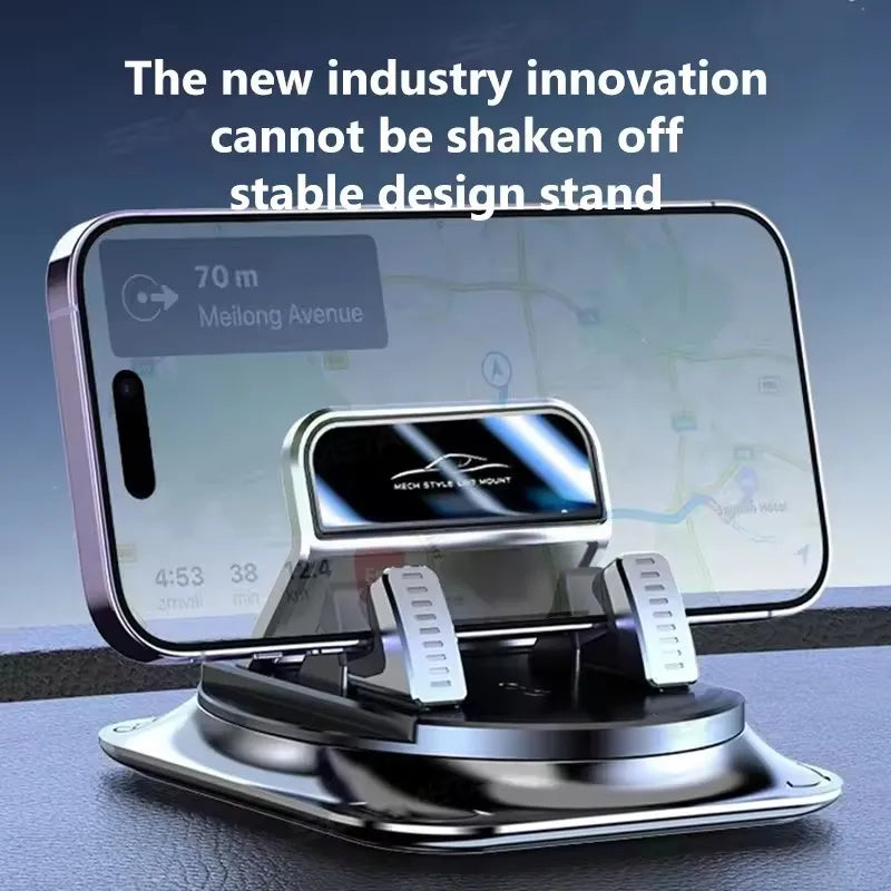 Car Dashboard Phone Holder - Anti-Slip Silicone 360° Rotating Universal Navigation Mount