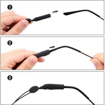 Adjustable Eyewear Retainer Strap - Anti-Slip Universal Glasses Lanyard for Sports Sunglasses and Daily Use
