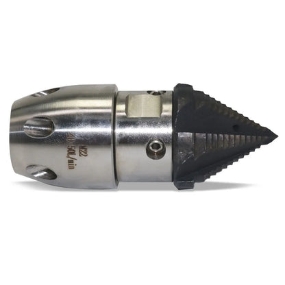 High Pressure Rotating Nozzle 1/2 M22 & 3/8 – Sewer & Sludge Cleaning Water Gun Nozzle for Pressure Washing