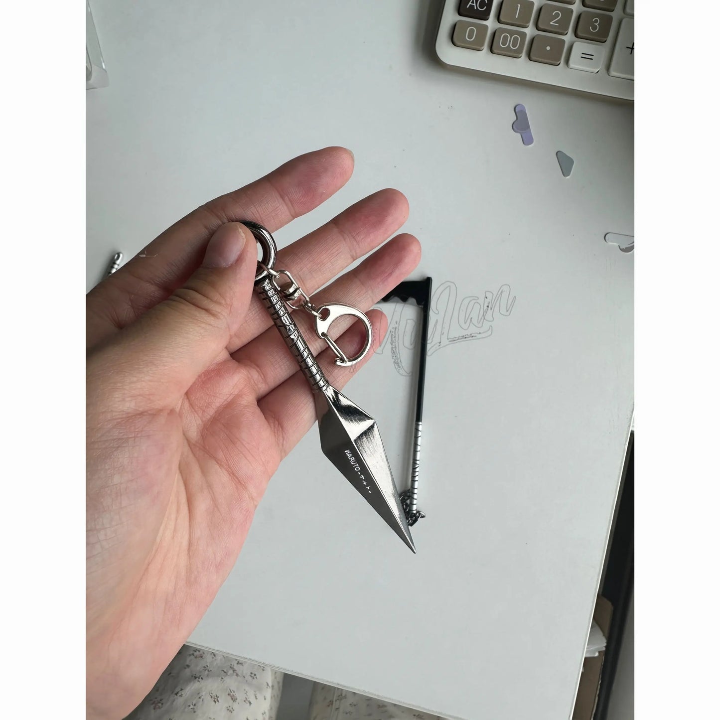 Anime Naruto Weapon Keychain Set – Metal Models of Asuma, Zabuza Sword, Kisame, Hidan, Minato Kunai & Flying Thunder God Cosplay Toys for Boys