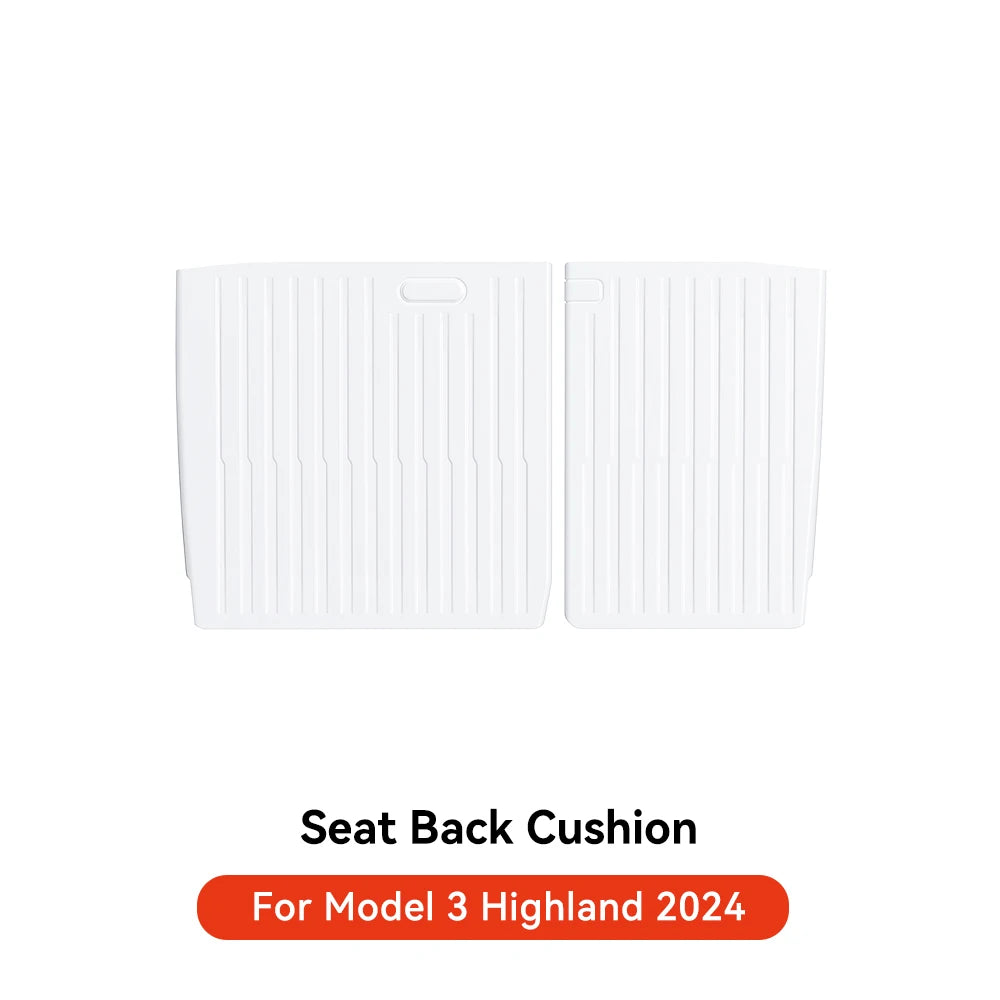 YZ TPE White Foot Pad — Fully-Surrounded Floor Liner for Tesla Model 3 & Model Y (2021–2025) | Waterproof, Non-Slip
