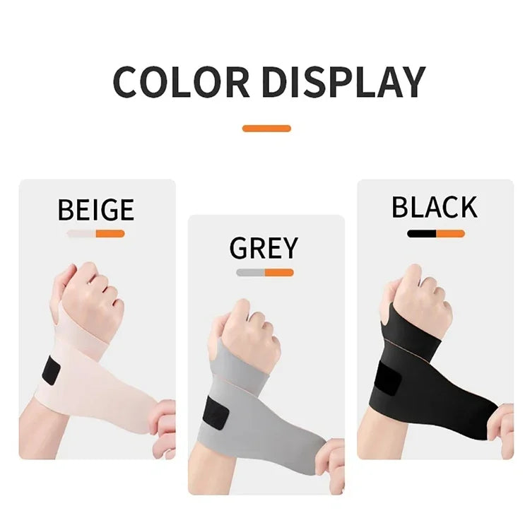 Ultra-Thin Elastic Wristband — Adjustable Breathable Compression Wrist Guard for Tendon Support & Pain Relief