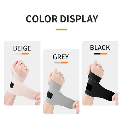 Ultra-Thin Elastic Wristband — Adjustable Breathable Compression Wrist Guard for Tendon Support & Pain Relief