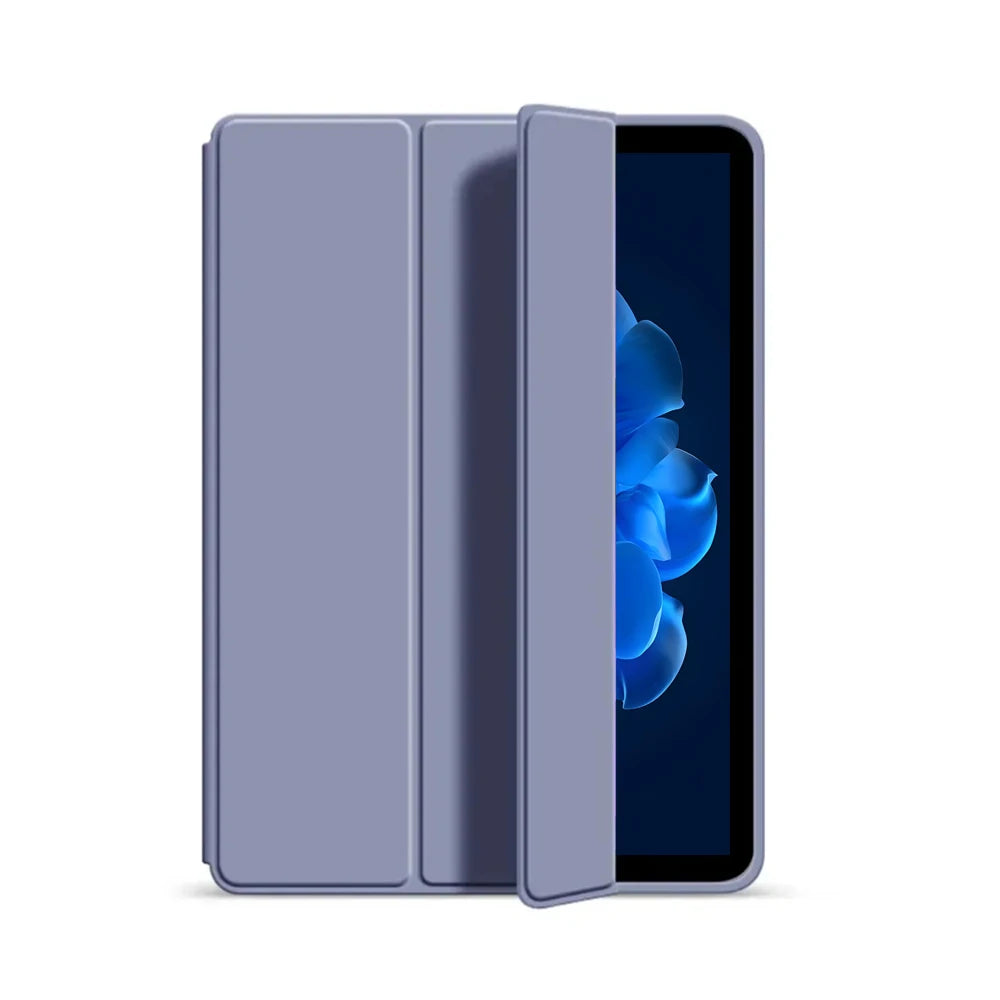 Leather Stand Flip Smart Cover for iPad — Soft Silicone Case for iPad 10th & 11th Gen, 10–11-inch (2022/2025)