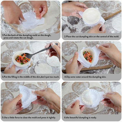 4 Size Dumpling Maker Mold DIY Pastry Press Ravioli Empanada Pierogi Wrapper Shaper Kitchen Tool