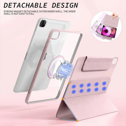 ZOYU Magnetic Case for iPad - Fits Air 4/5 10.9", Pro 11/12.9", Mini 6, 10.2" 7th-9th Gen - 360° Rotatable Detachable Back Case