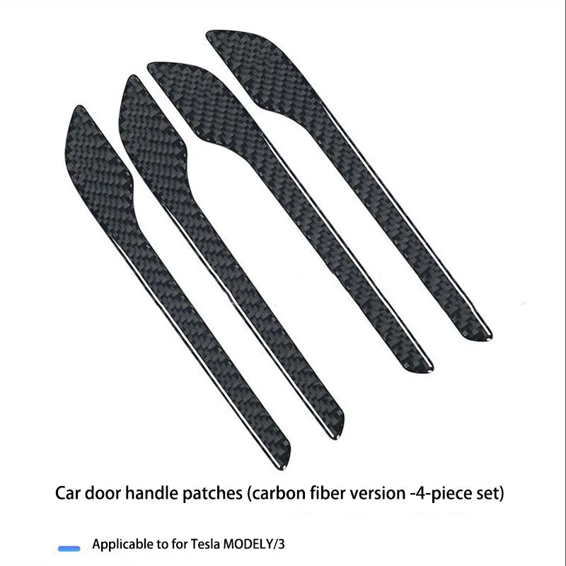 Tesla Model 3/Y Car Door Handle Stickers – Anti-Scratch, Luminous & Scratch-Resistant Car Accessories