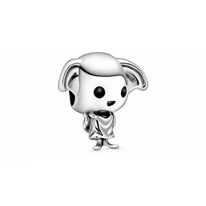 925 Sterling Silver Magic Fan Charm Beads - European Bracelet Charms with Wizard, Train, and Pigeon Designs for Collectors and Gifts