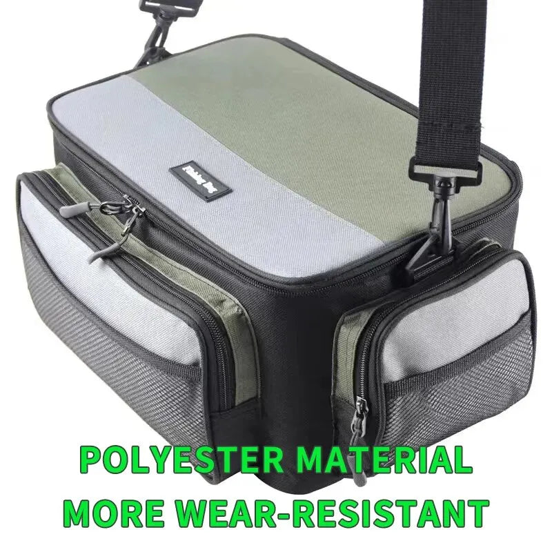 Multi-Functional Luya Fishing Bag – Waterproof and Wear-Resistant Oxford Cloth Crossbody Fanny Pack for Fishing Gear