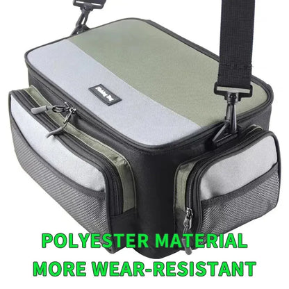 Multi-Functional Luya Fishing Bag – Waterproof and Wear-Resistant Oxford Cloth Crossbody Fanny Pack for Fishing Gear