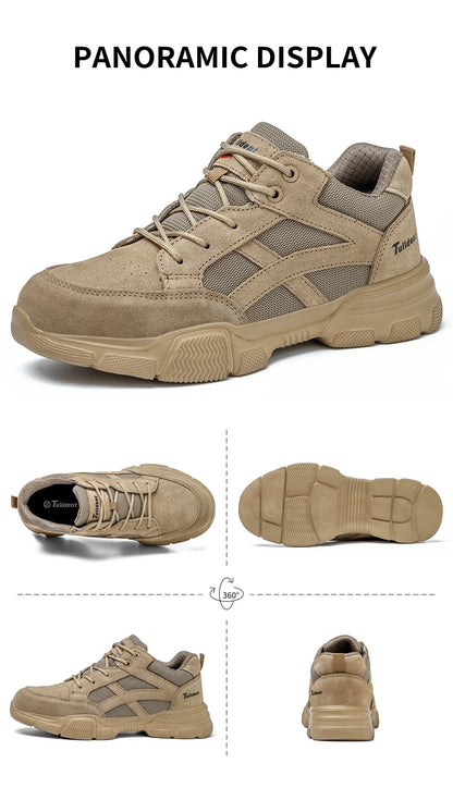 10KV Insulated Safety Shoes – Men’s Anti-Smash, Puncture-Proof, Breathable Electrician & Welding Work Boots